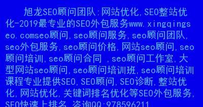 网站外部优化策略与SEO团队建立指南（如何提高网站排名，打造高效SEO团队）